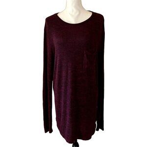 G by Guess | Long Sleeve Sweater Dress | Maroon | Size: M